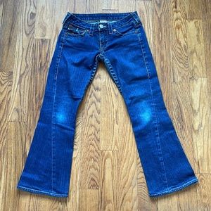 Vintage True Religion Low-Rise Flare Joey Jeans